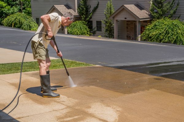 Concrete Pressure Cleaning in Mason