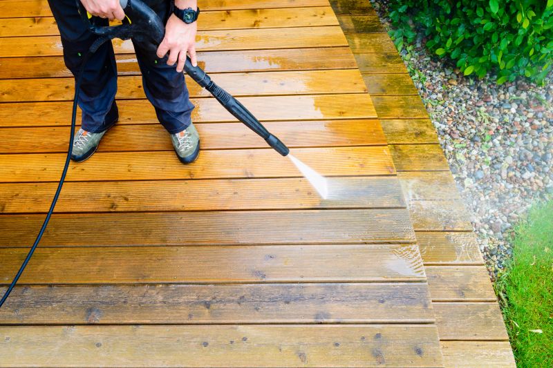 Power Washing on a Porch